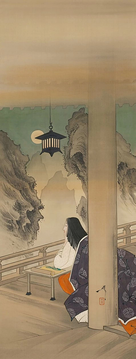 Murasaki Shikibu al tempio di Ishiyamadera